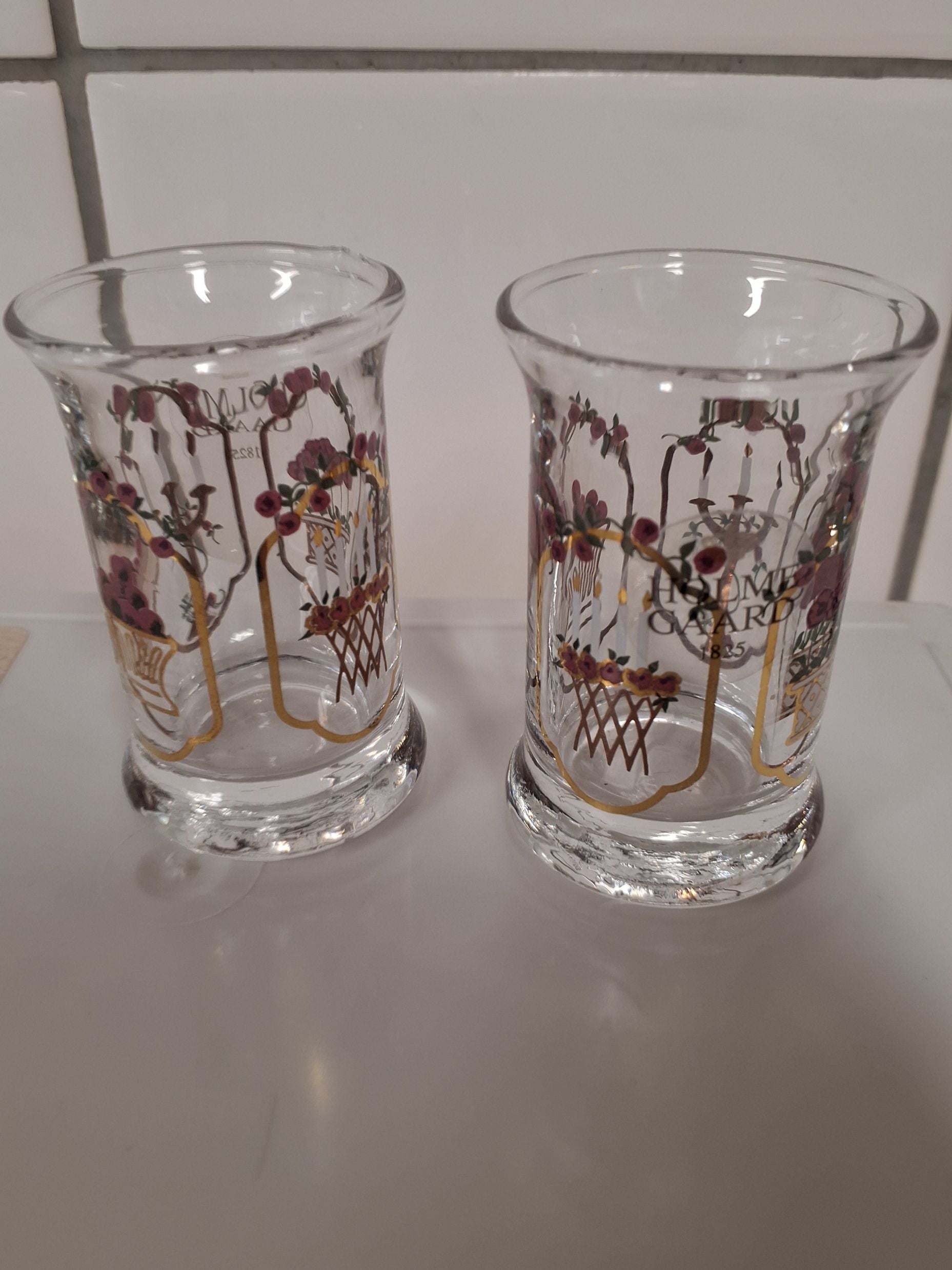 Holmegaard jule snapseglas